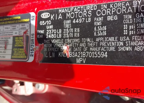 2011 Kia Sportage Lx from USA, damaged, VIN KNDPB3A21B7015594